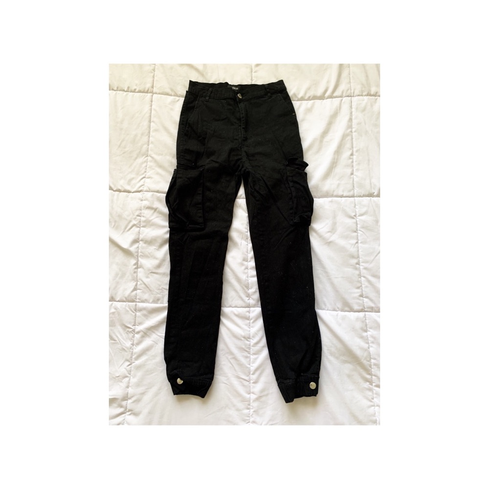 Black Cargo Jeans